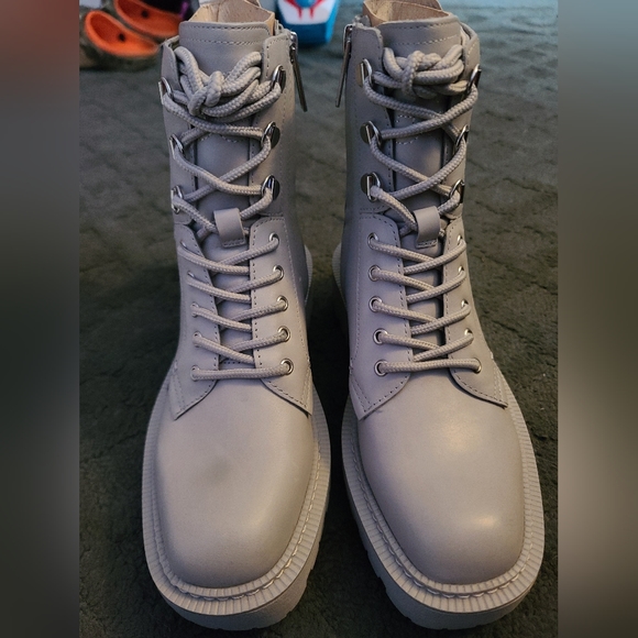 Platform Combat Lace-up Boots - Picture 3 of 15